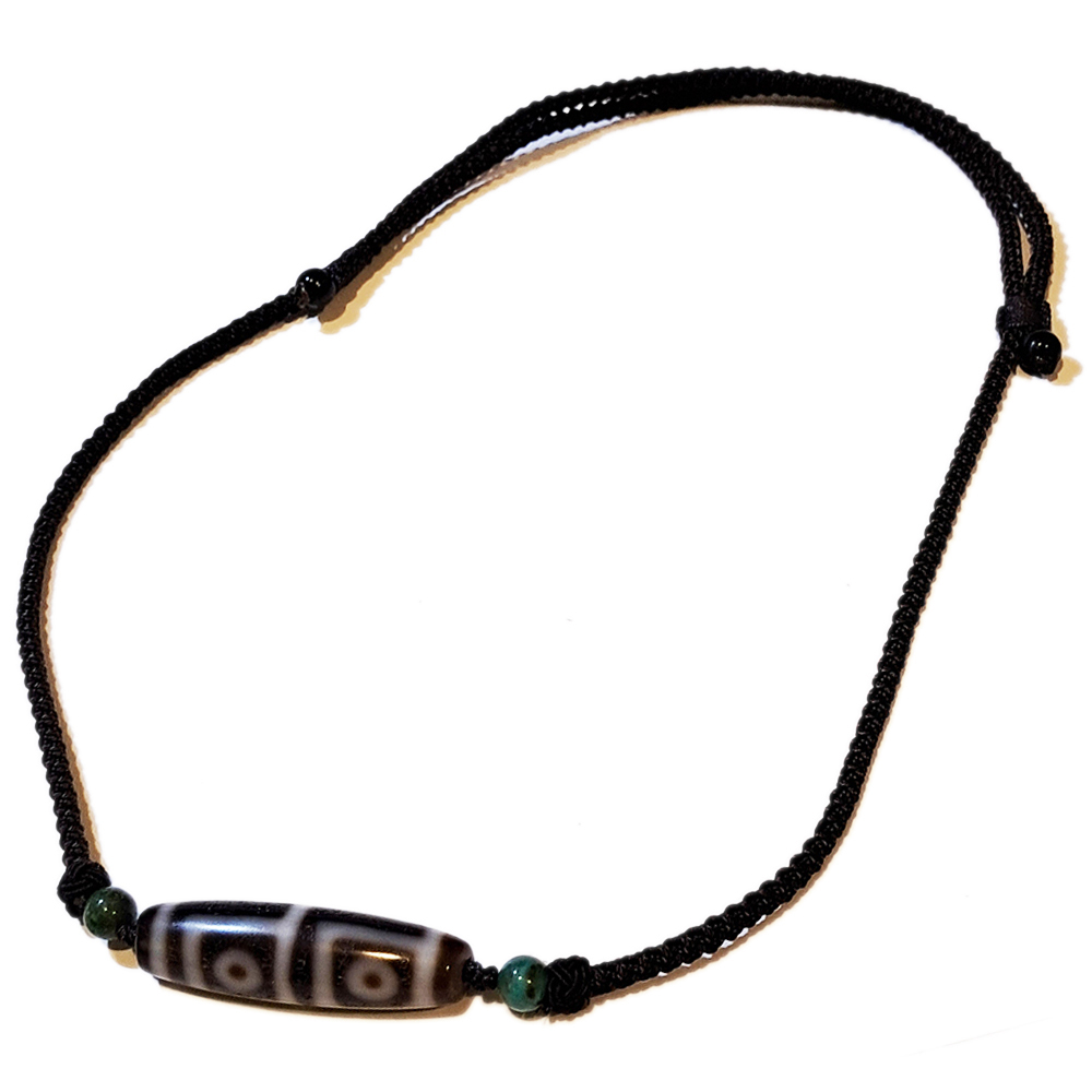 四眼天珠 旭日東昇 中國結項鍊【十方】151489