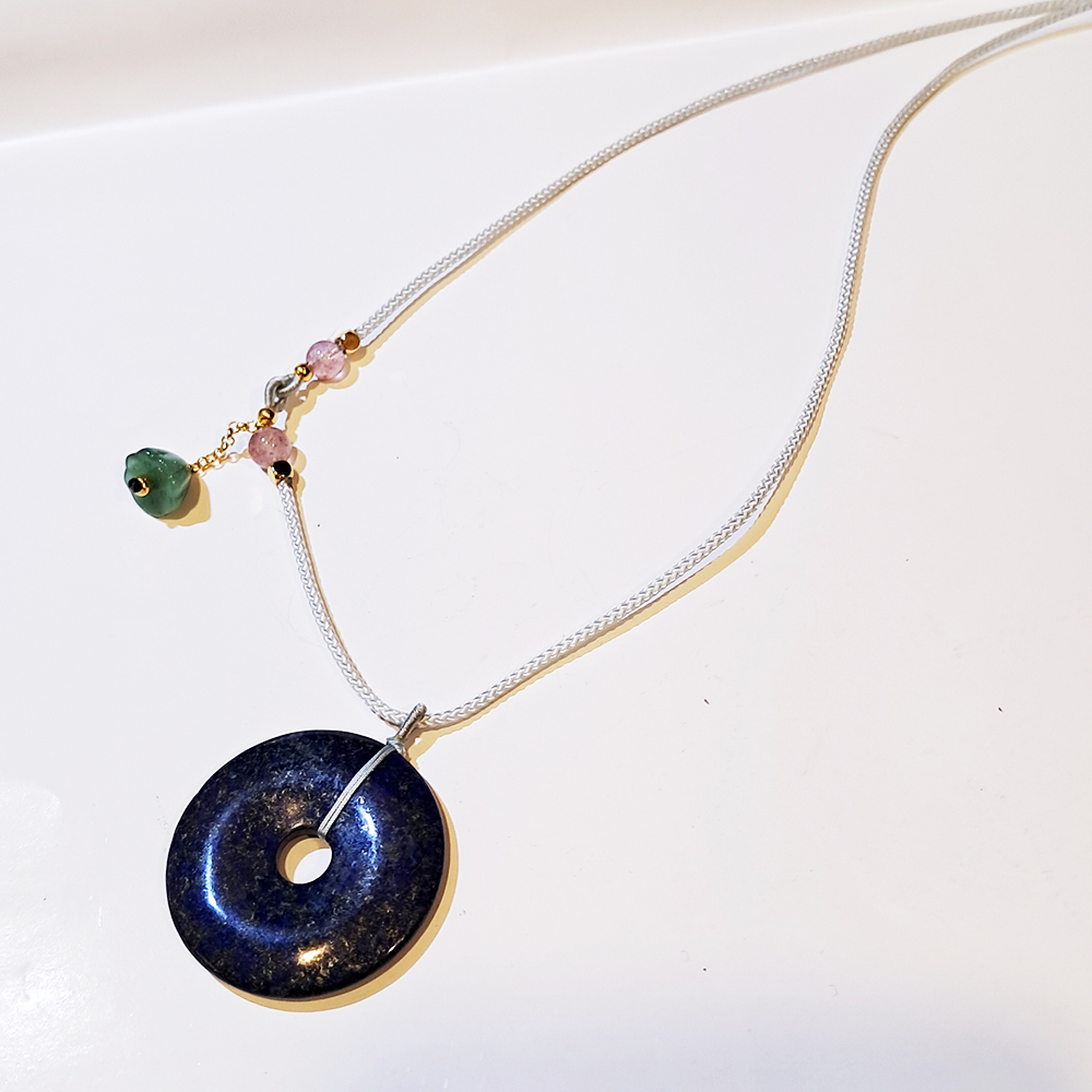 平安扣{青金石} 中國結項鍊【十方】151492