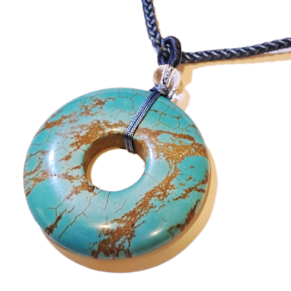 平安扣{綠松石}2.5公分中國結項鍊【十方】151496