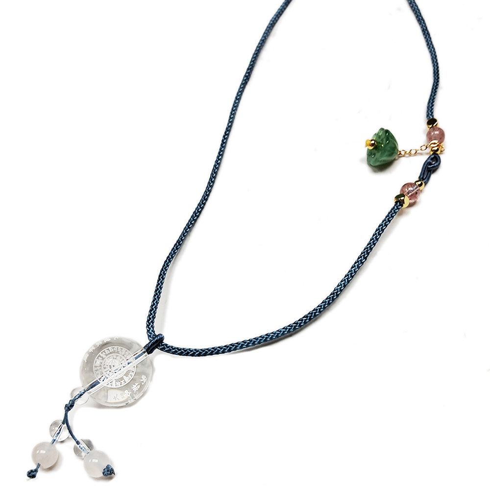 大隨求佛母心咒{水晶毫雕}中國結項鍊【十方】151906