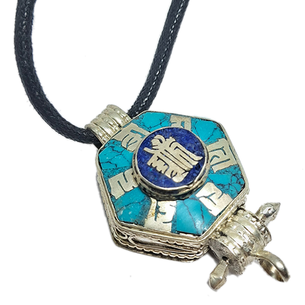 十相自在+六字真言嘎嗚+黑繩項鍊【十方】152177