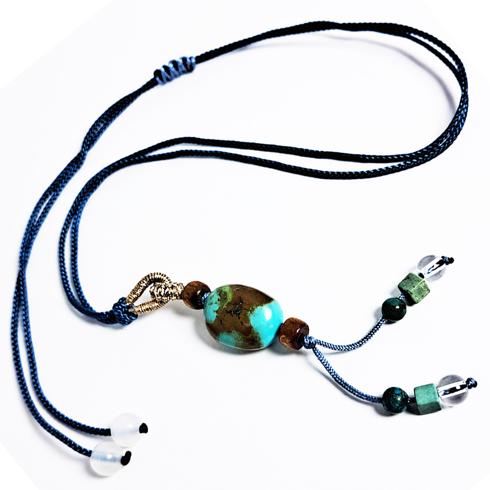 綠松石&安神中國結項鍊【十方】152300