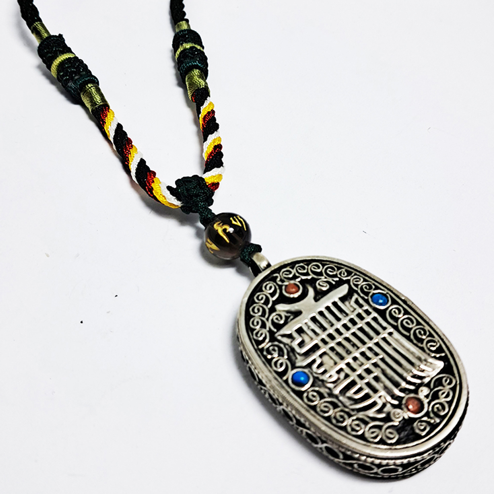 十相自在{白銅}嘎嗚五色線項鍊【十方】152178