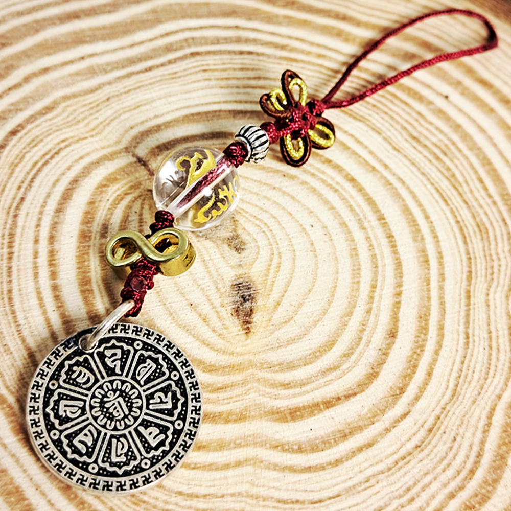 六字真言{純銀}&無限法寶掛飾【十方】152571