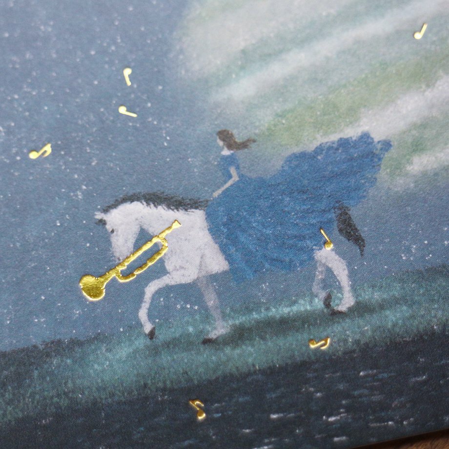 日下明 音之旅 箔押明信片｜日本表現社