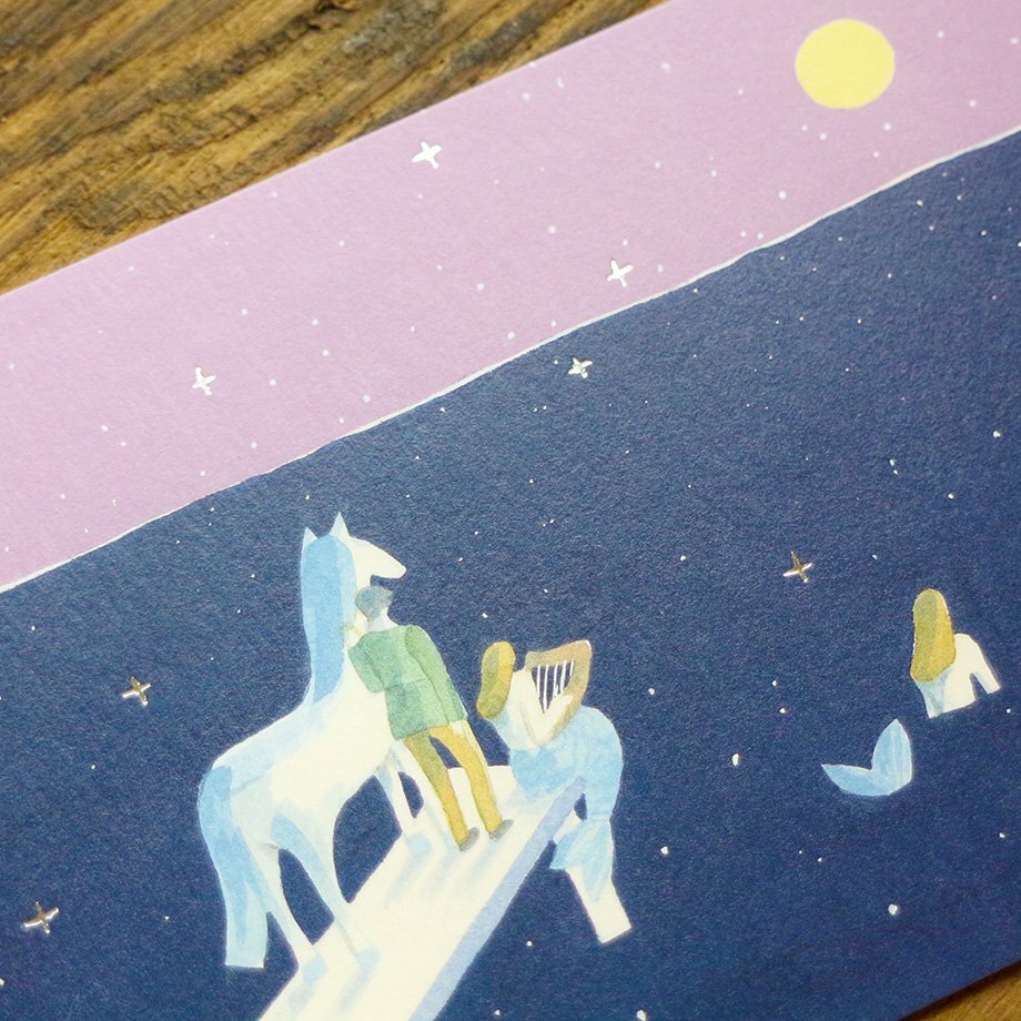 柊有花 星星的聲音 箔押明信片｜日本表現社