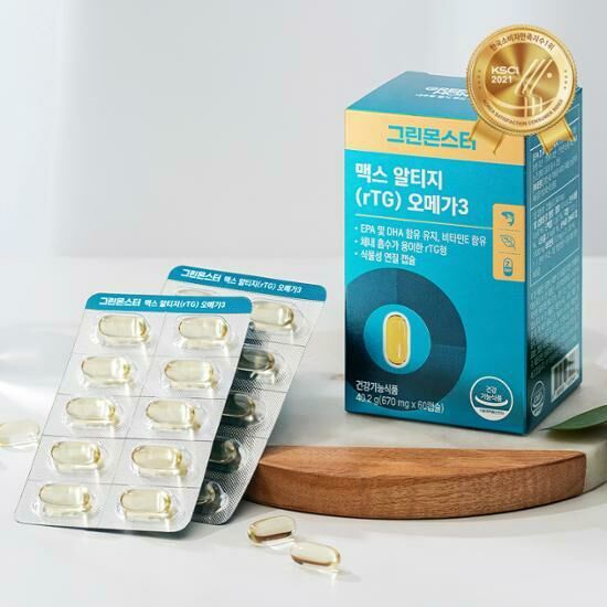 Green Monster Max rTG Omega 3 (60 Tablets/30 Days)