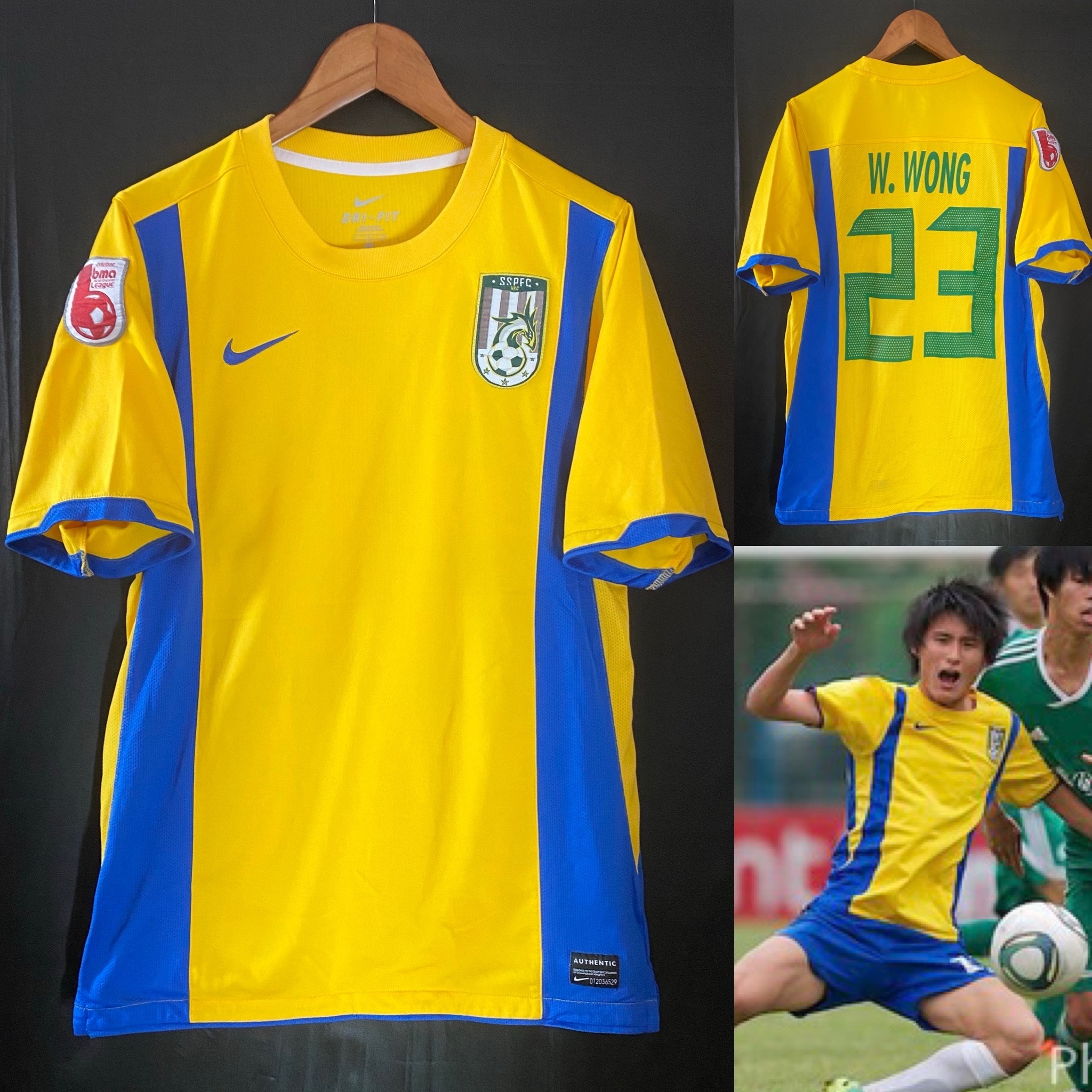 Sham Shui Po Football Team 2011-2012 Nike Home match worn shirt #23 WONG WAI