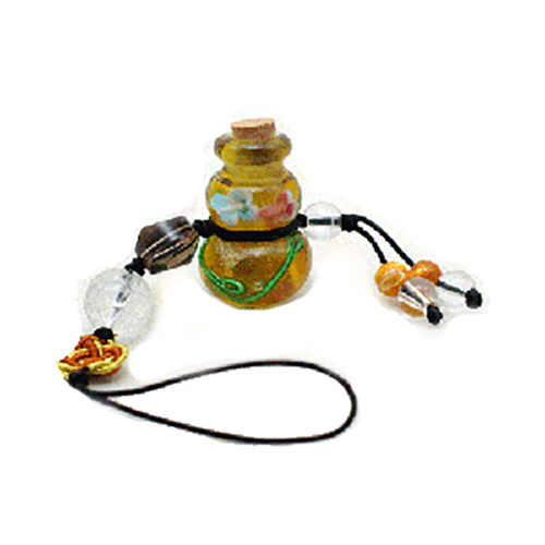 福祿黃琉璃{精油瓶}掛飾【十方】120502