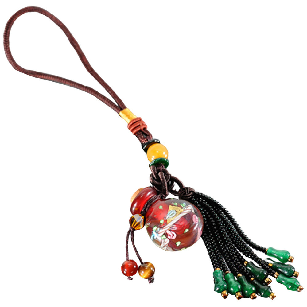 寶瓶紅琉璃{精油瓶}掛飾【十方】120499