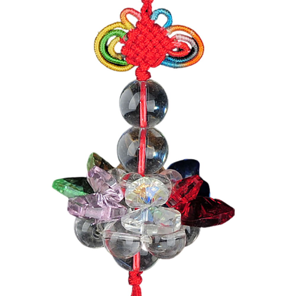 水晶彩蓮花球掛飾(直徑4.5公分)  【十方】126228