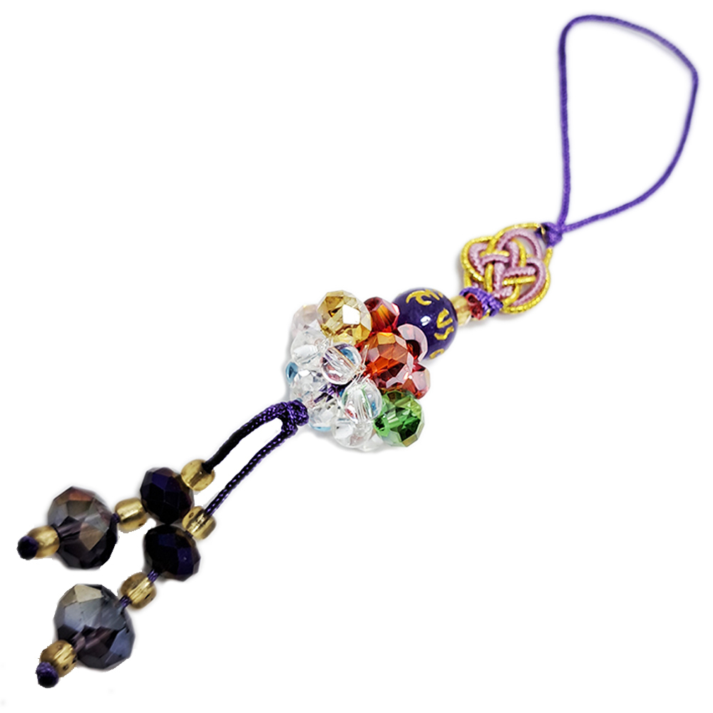 六字大明咒{水晶蓮花}掛飾【十方】126348