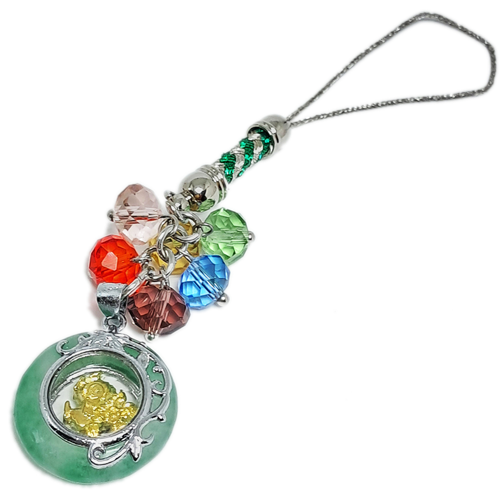 麒麟翠玉環時來運轉五行珠掛飾【十方】126313