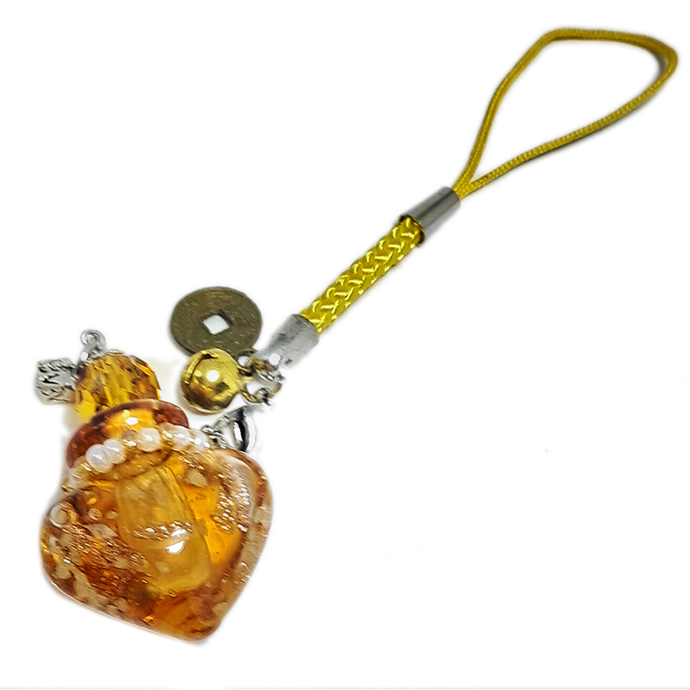 黃琉璃寶瓶(精油)掛飾【十方】126352