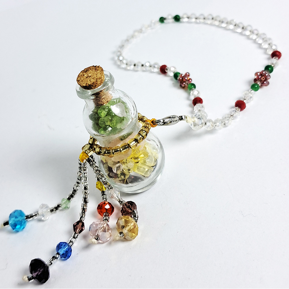 水晶寶石葫蘆寶瓶掛飾【十方】126362