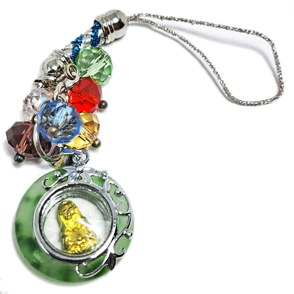 觀音翠玉環時來運轉五行珠掛飾【十方】126312