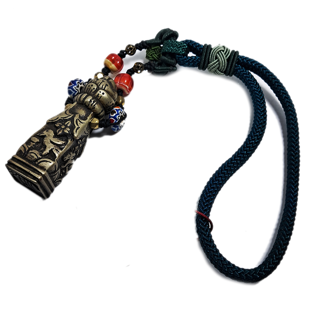 西藏銅印{寶傘}&老琉璃掛飾【十方】127297