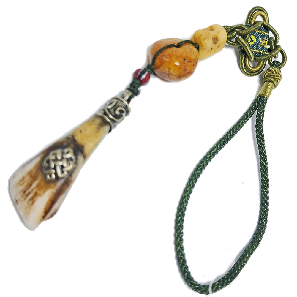 藏密老玉髓&獸牙辟邪掛飾【十方】127715