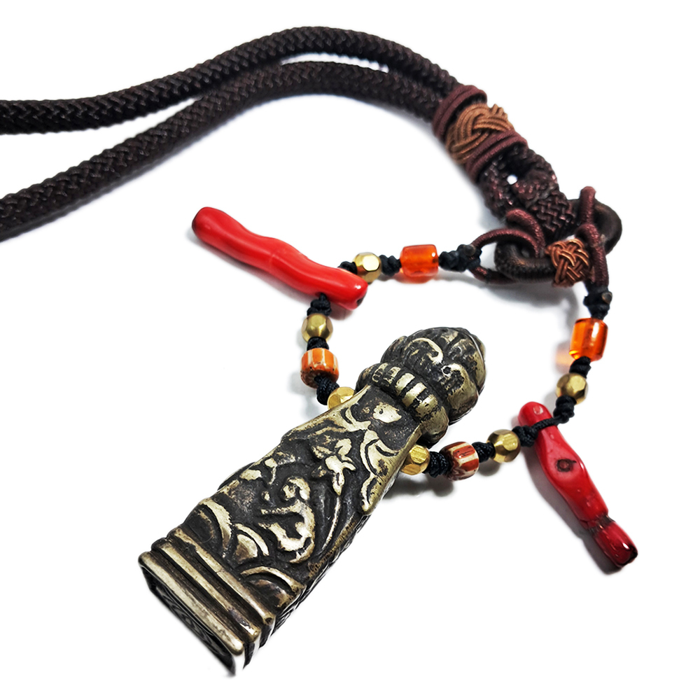 西藏銅印{寶瓶}&珊瑚掛飾【十方】127296