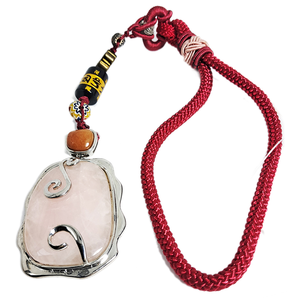 六字真言&吉祥結&粉晶寶石掛飾【十方】128261