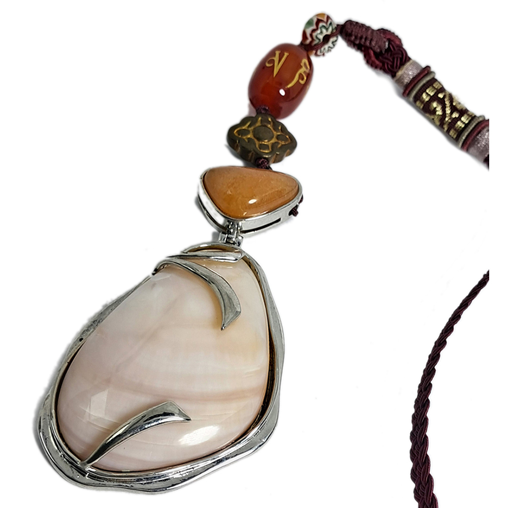 六字大明咒&珍珠貝吊飾【十方】128368