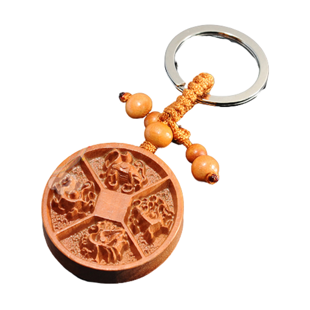 四神獸(桃木)法寶鑰匙圈【十方】129434