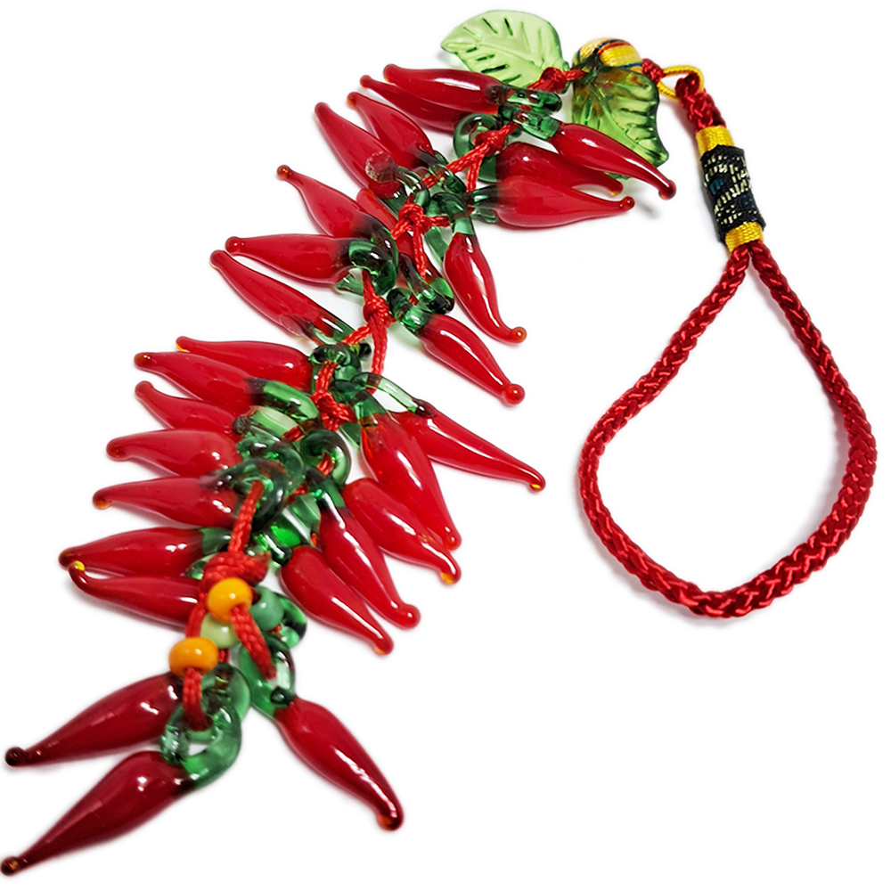 ㄧ路長紅(紅辣椒)琉璃掛飾【十方】129166