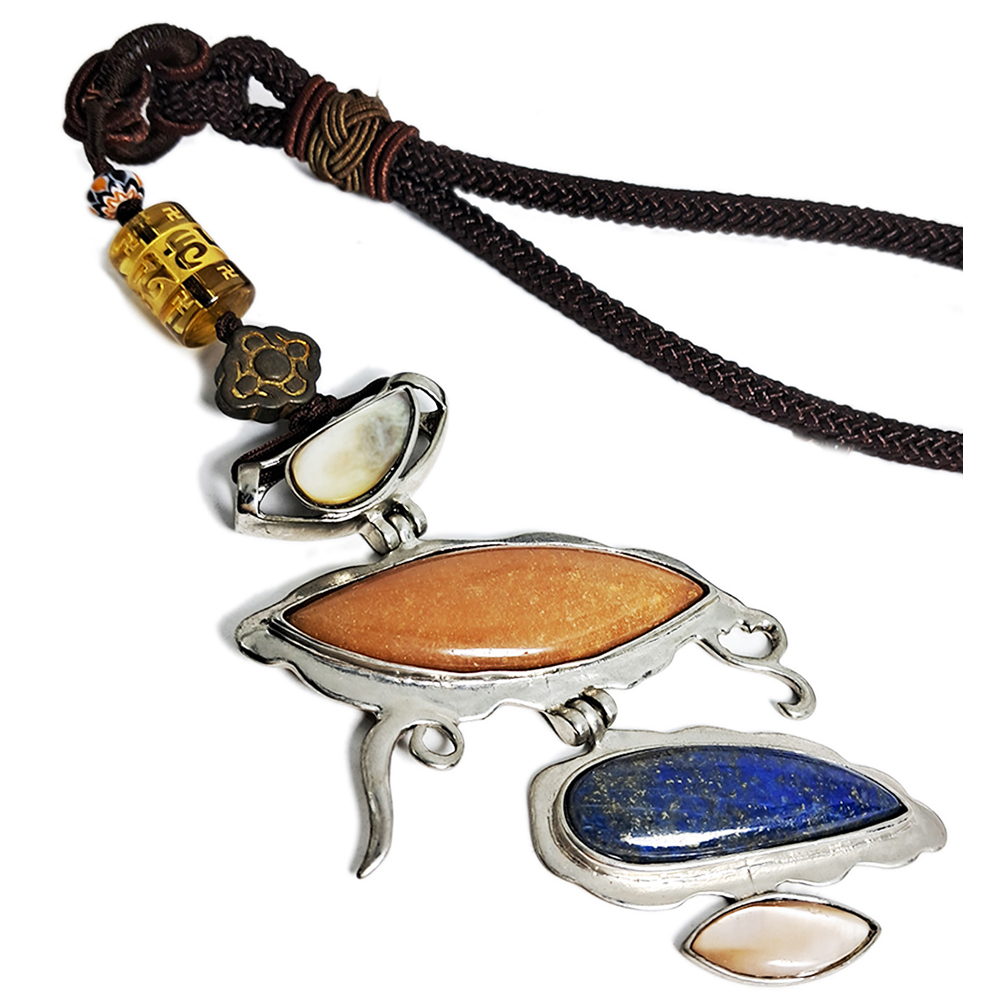 六字箴言&紅玉髓&青金石吊飾【十方】128491