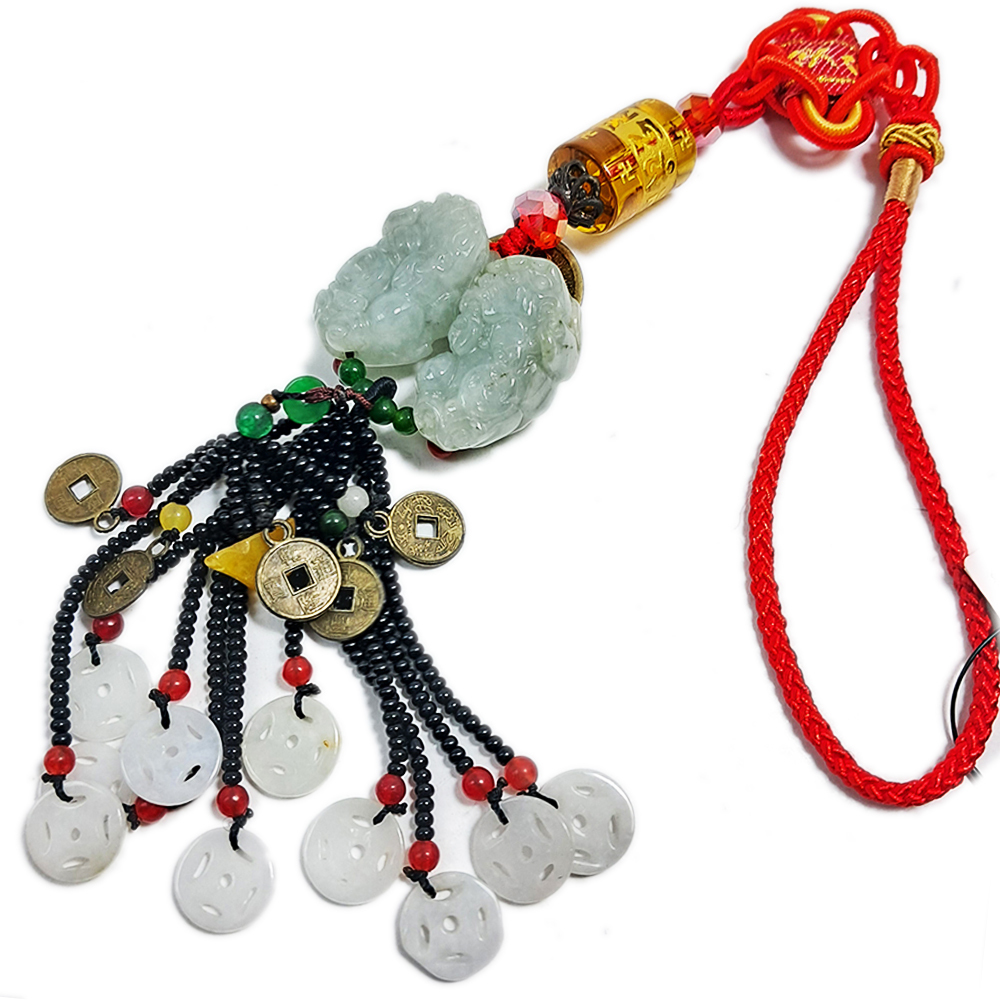 貔貅(玉)招財(古錢)鎮宅財源滾滾掛飾【十方】129762