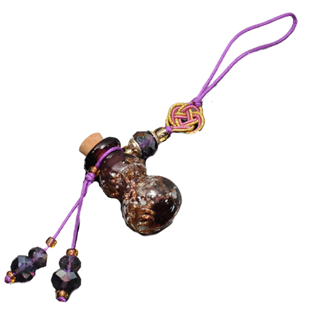葫蘆紫琉璃精油瓶掛飾【十方】131819
