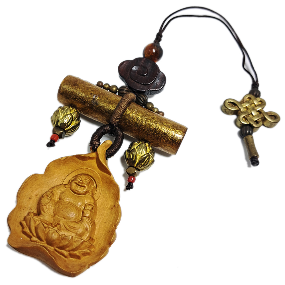 彌勒佛&金珊瑚&金蓮花掛飾【十方】131474