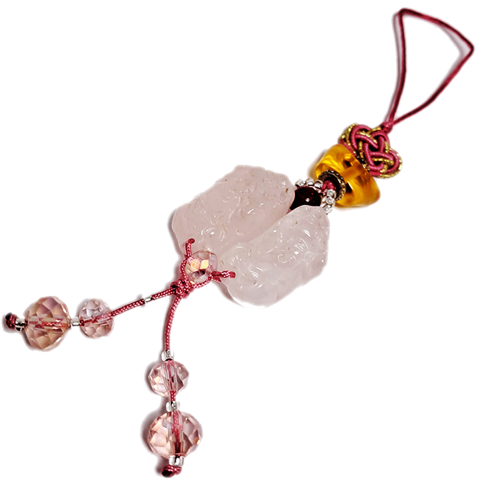 貔貅{粉晶}掛飾【十方】131839