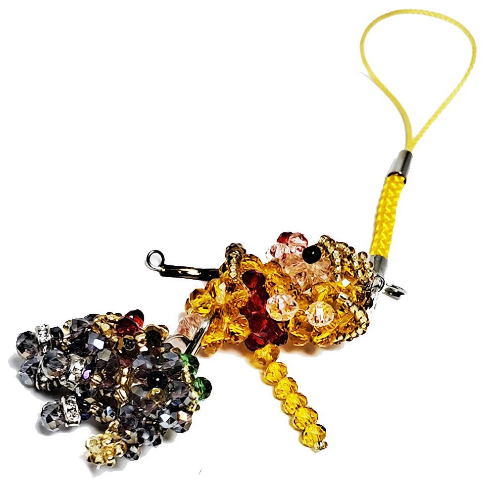 泰猴寶象{水晶}吊飾(紫)【十方】130295