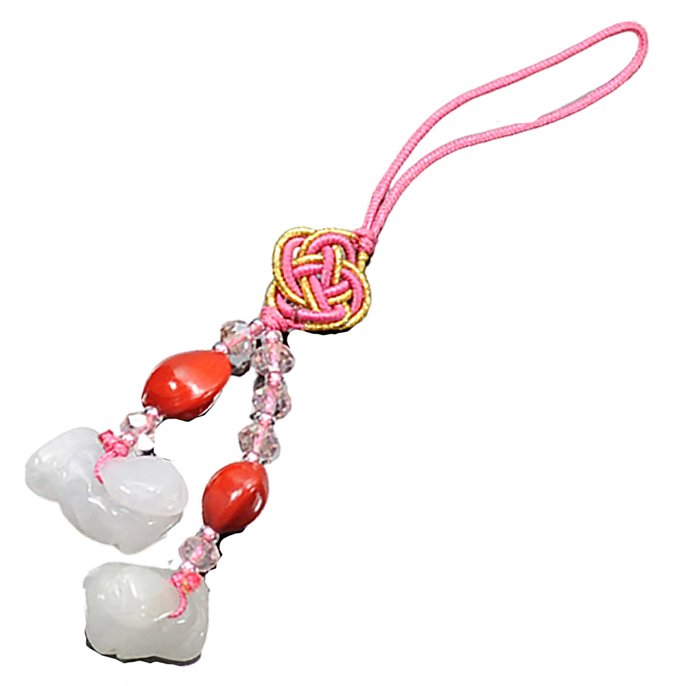 鴛鴦{玉}相思豆掛飾【十方】131867