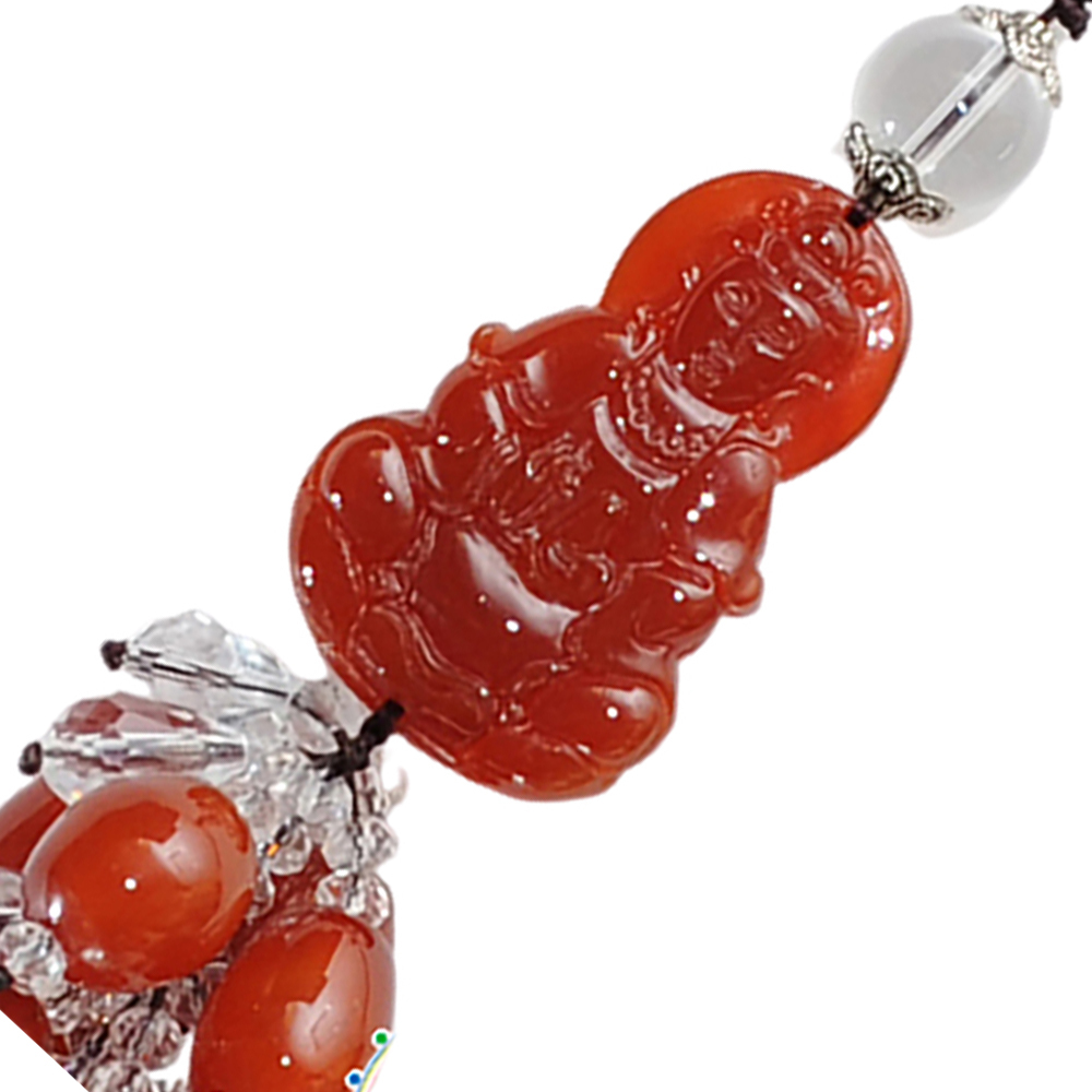 寶瓶觀音{紅玉髓}開運吉祥掛飾【十方】132126