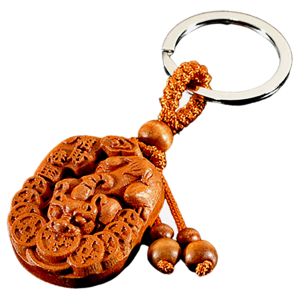 貔貅(棗木)鑰匙圈【十方】132727