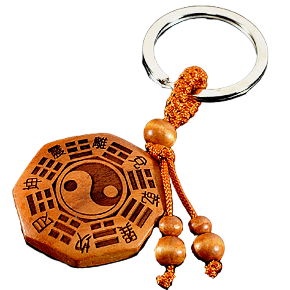 太極八卦(棗木)鑰匙圈【十方】132726
