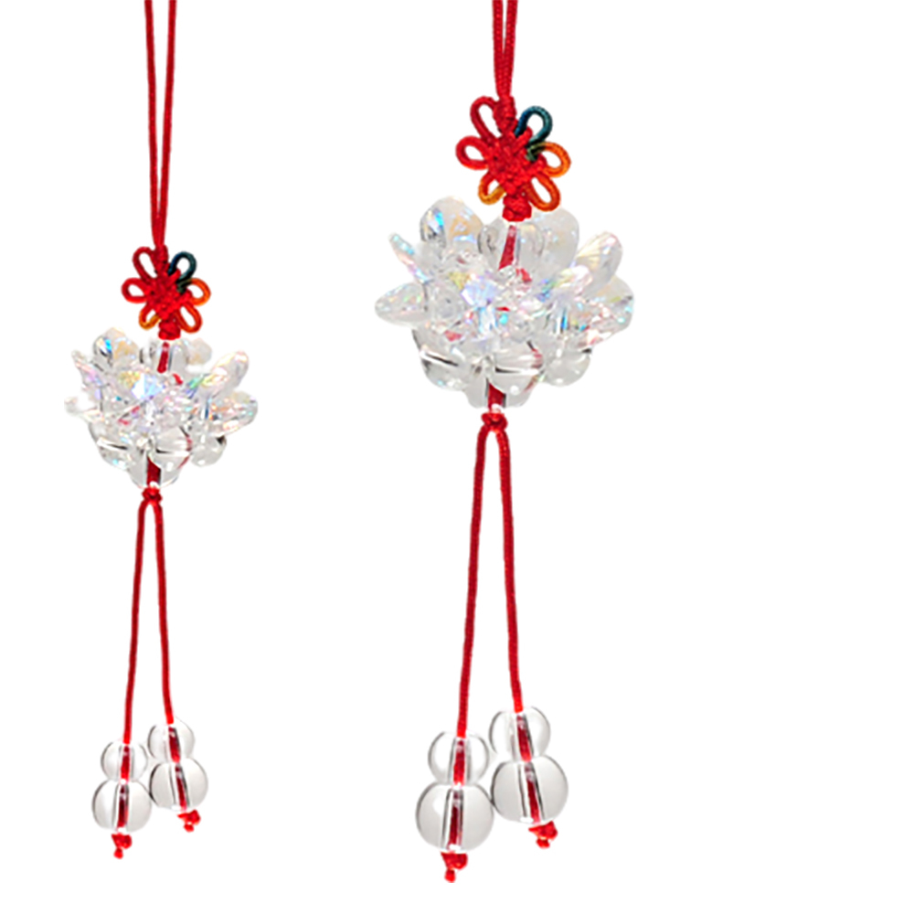 水晶蓮花球掛飾(直徑3公分)【十方】133233