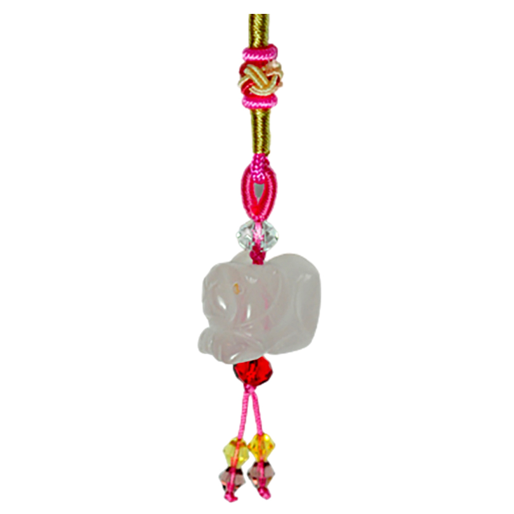 虎(粉晶)吊飾【十方】133842