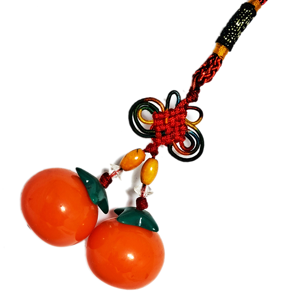 事事如意(柿)掛飾(橘色)【十方】133700