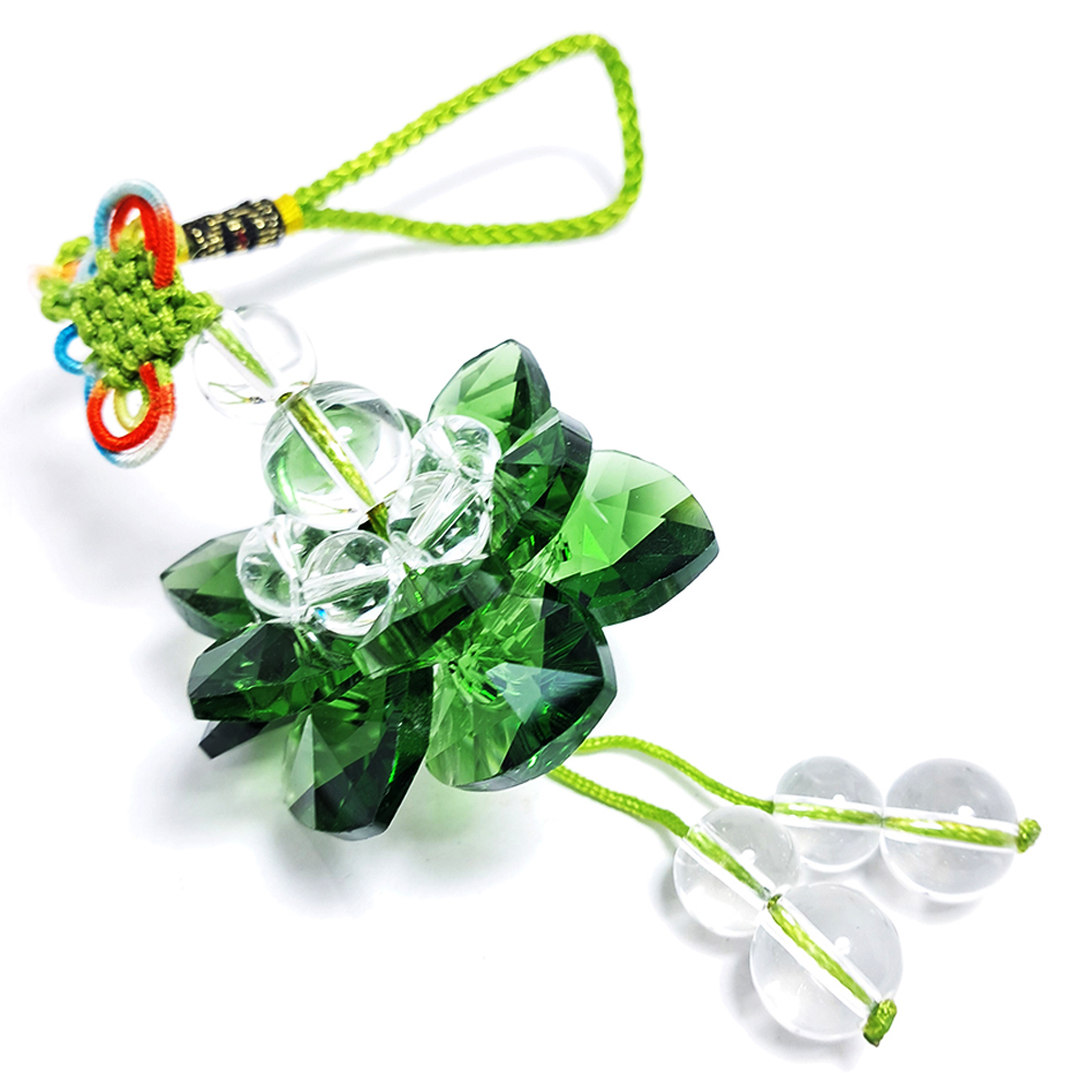 水晶綠蓮花球(直徑5.5公分)掛飾【十方】133228