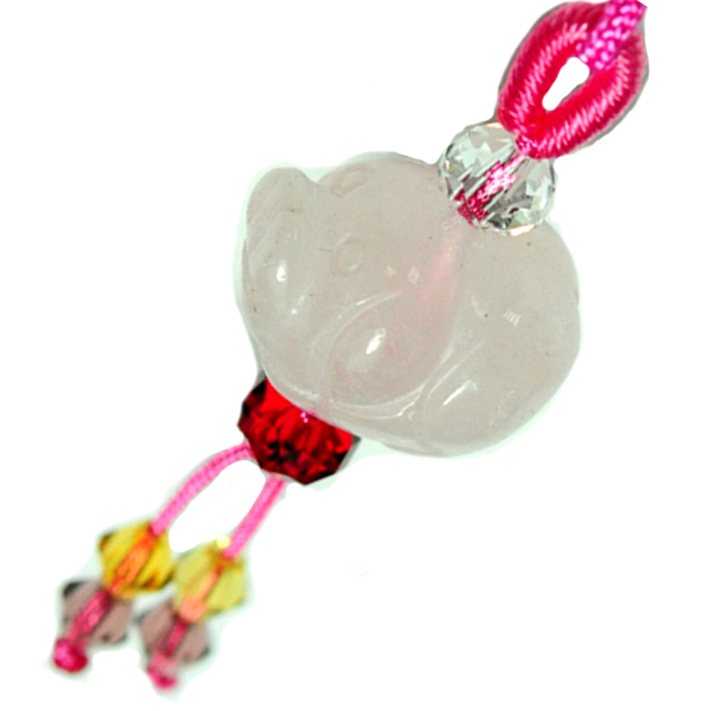  豬(粉晶)吊飾【十方】133837