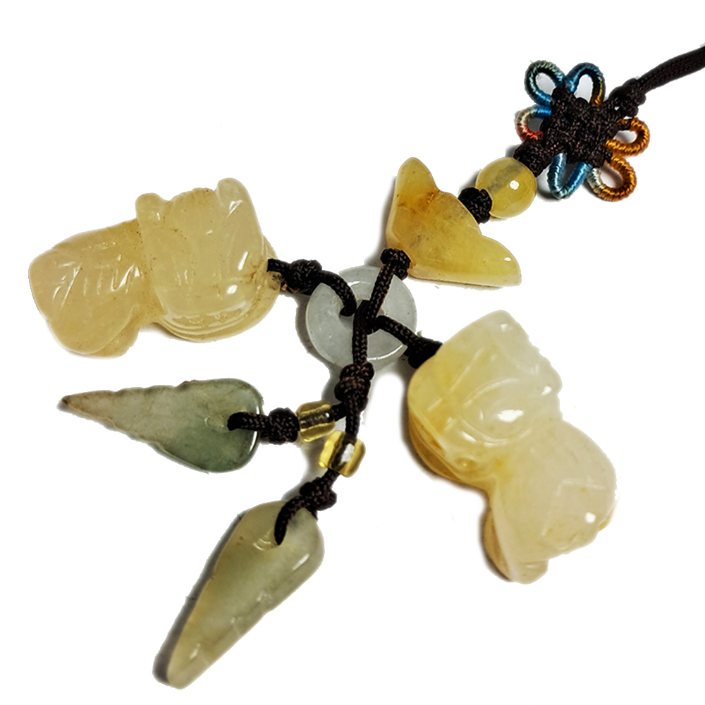 招財黃玉小貔貅旺財掛飾【十方】134116