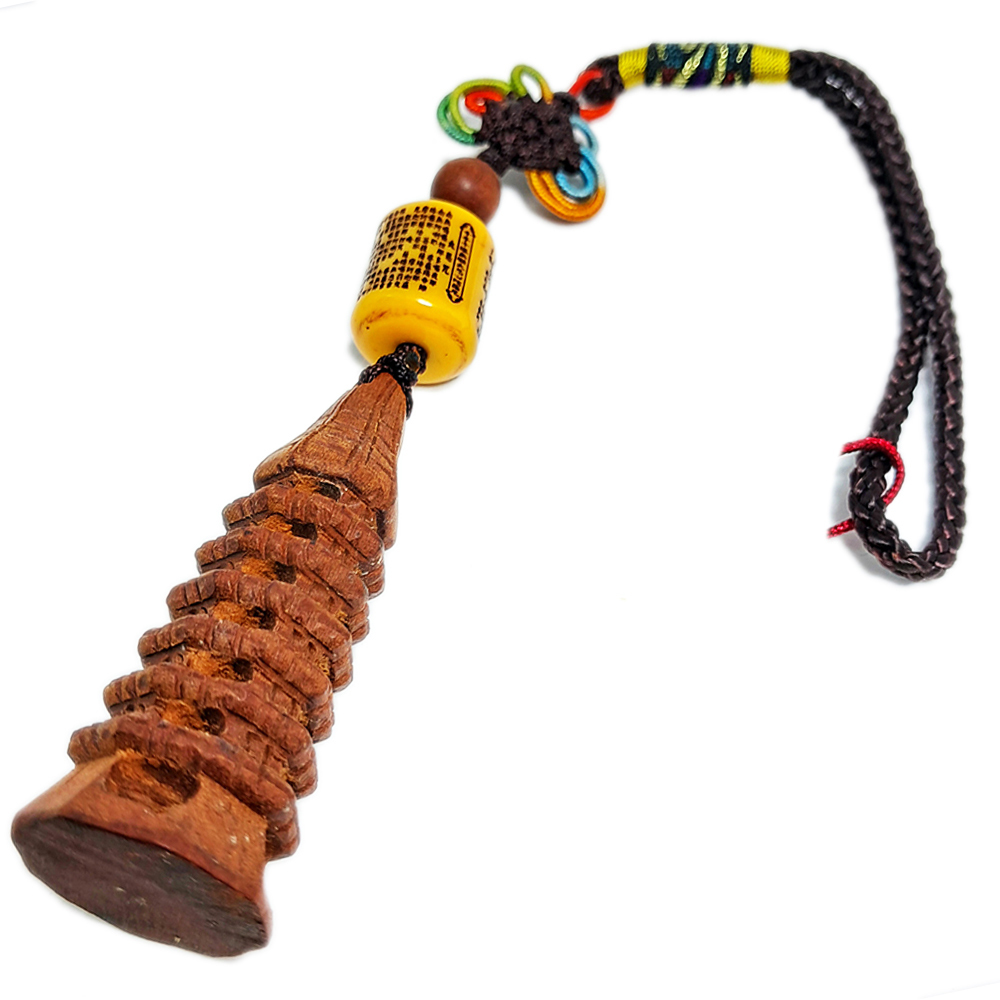 大悲咒{蜜納}+文昌塔{桃木}掛飾【十方】134429