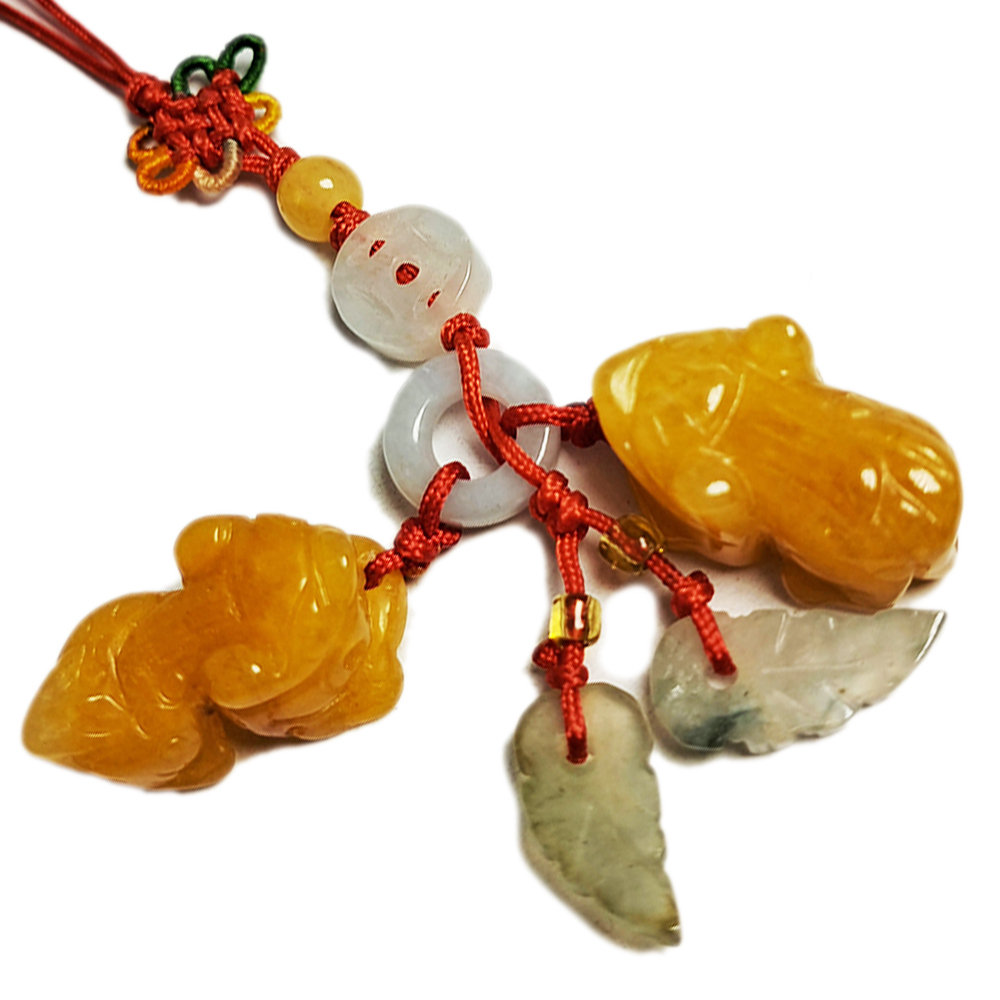 招財黃玉小貔貅旺財掛飾【十方】134111