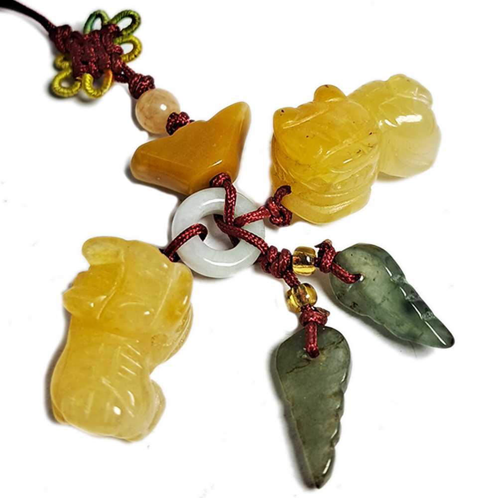 招財黃玉小貔貅旺財掛飾【十方】134114