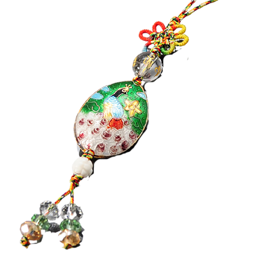 六字真言+孔雀{景泰藍}掛飾【十方】134144