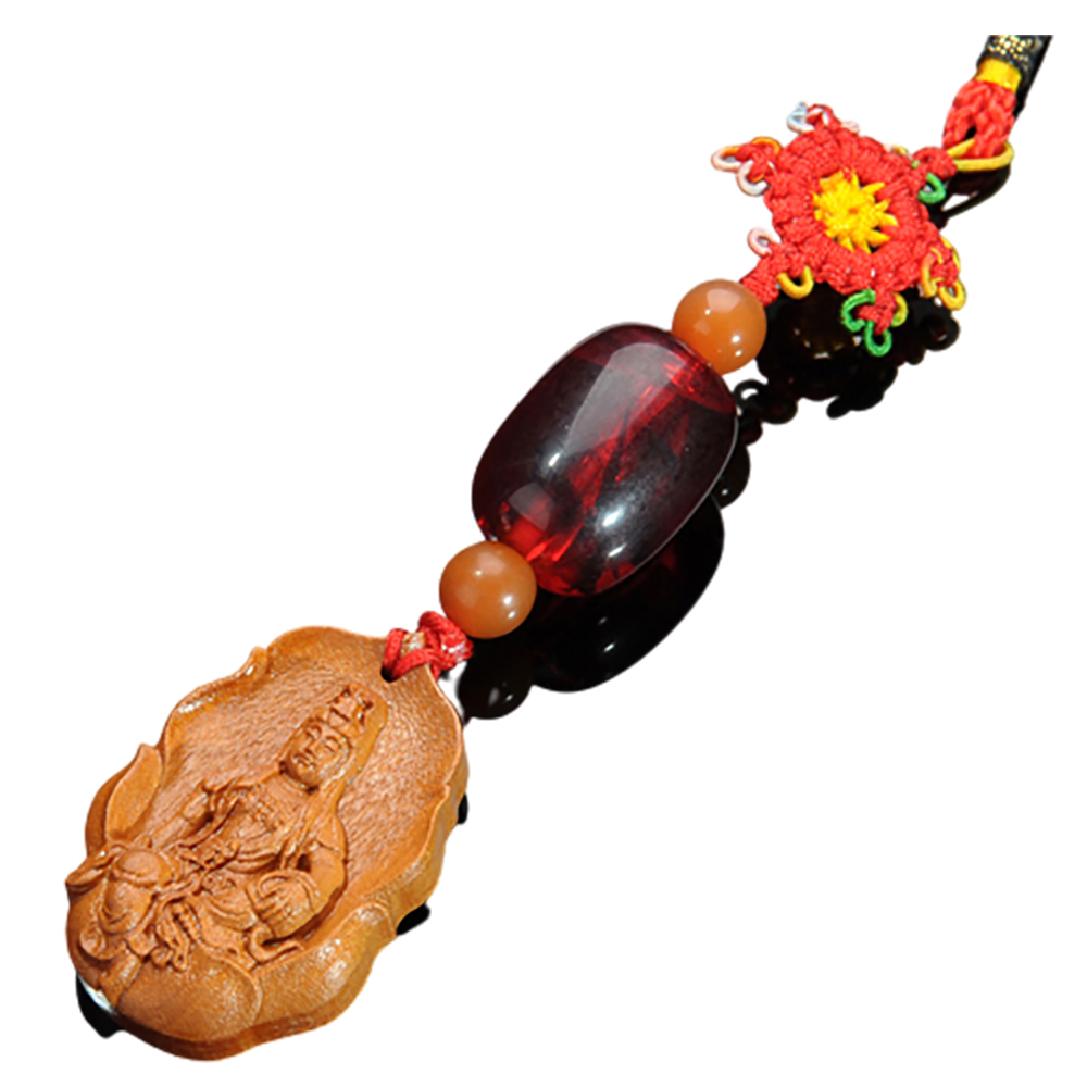 平安觀音菩薩{桃木}法寶掛飾【十方】135061