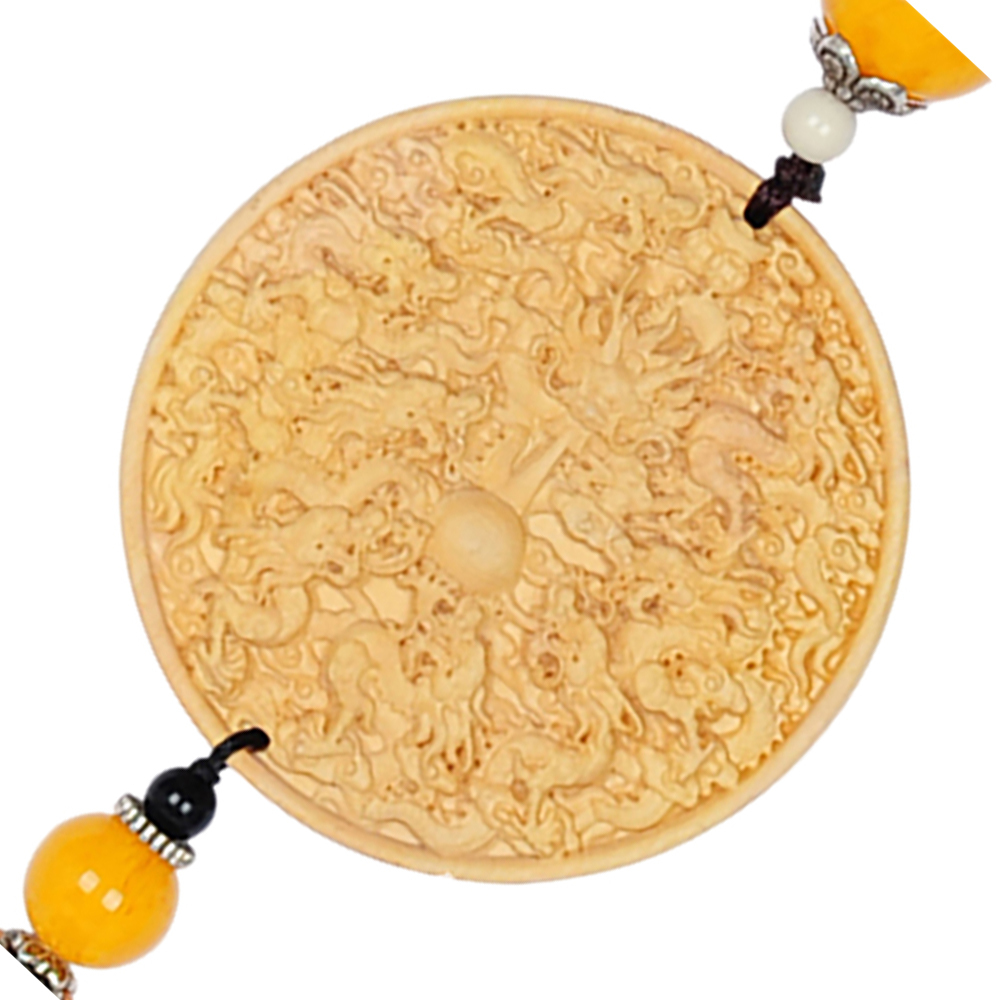 九龍{黃楊木}掛飾【十方】134307