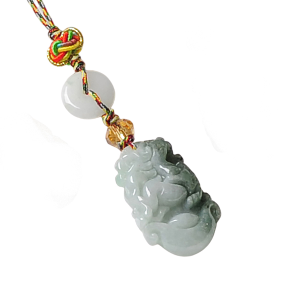 馬到成功(緬甸玉)五色線掛飾【十方】136895